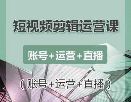 南小北短视频剪辑运营课：账号+运营+直播，零基础学习手机剪辑【视频课程】插图