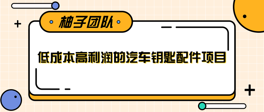 线下暴利赚钱生意，低成本高利润的汽车钥匙配件项目插图