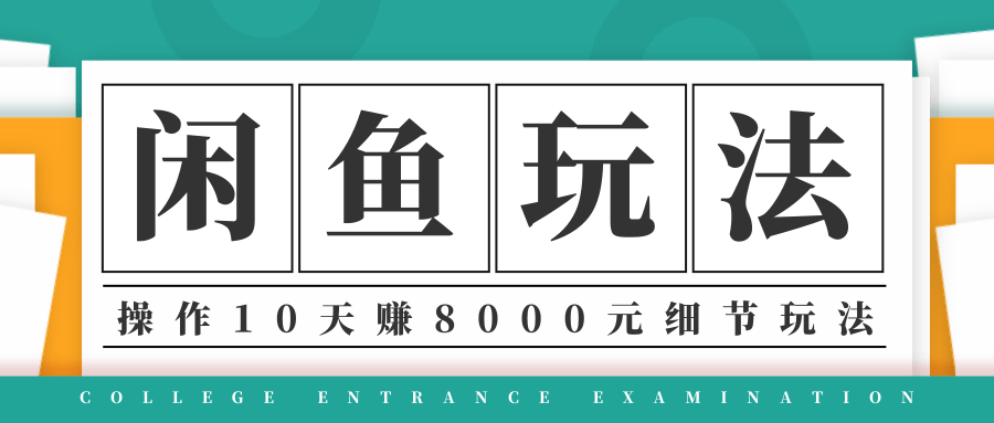 龟课·闲鱼项目玩法实战班第12期，操作10天左右利润有8000元细节玩法插图