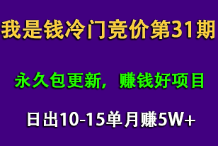 我是钱第31期网授课程网授课百度冷门竞价，日出10-15单，月赚5w+（完结）插图